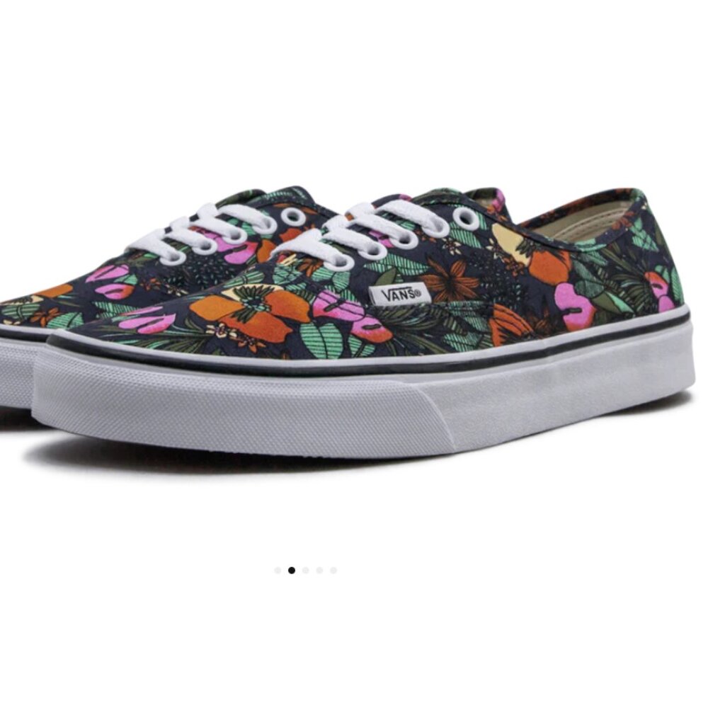 CLEARANCE - Van's Authentic Tropical Floral Sneakers - Unisex (W 9, M 7.5)